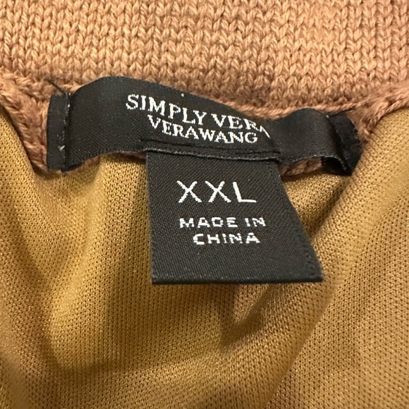 Simply Vera Vera Wang Crocheted Brown Midi Skirt XXL - Picture 3 of 5